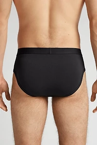 Cotton Briefs with Exposed Elastic