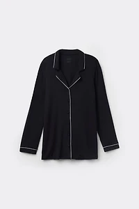 Long-Sleeve Micromodal Pajama Top