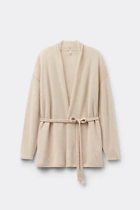 Belted Cardigan 100% Cashmere
