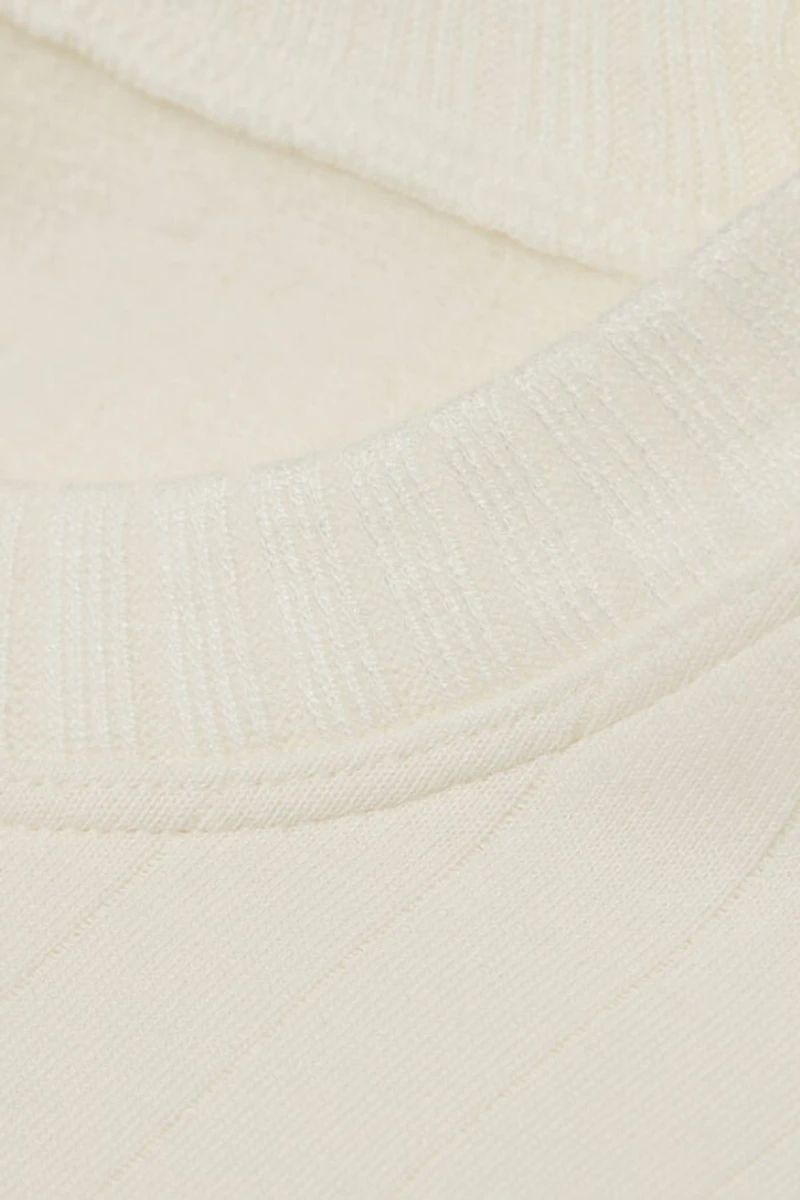 Royal Elegance Long Sleeve Ribbed Top