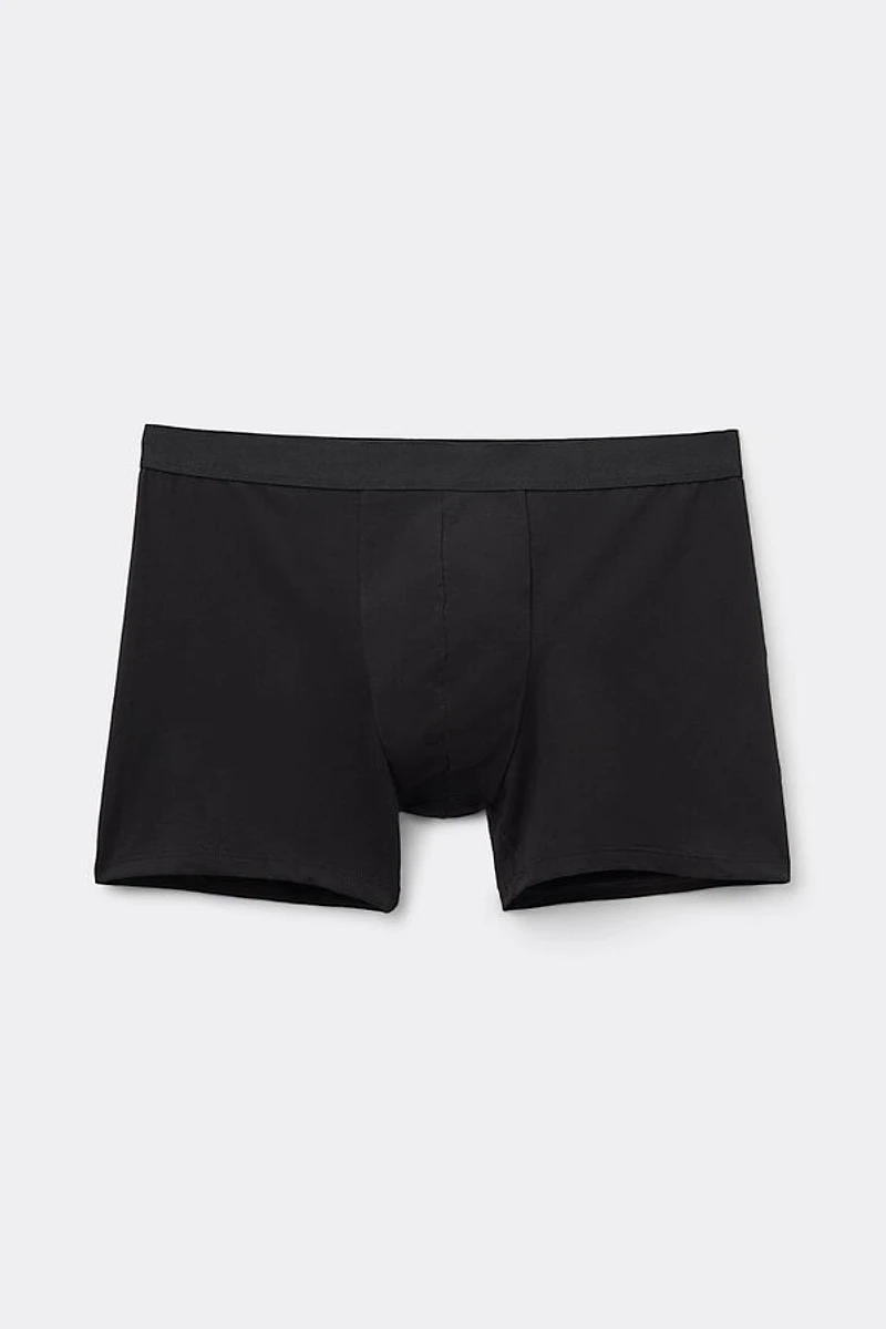 Cotton Boxers with Exposed Elastic