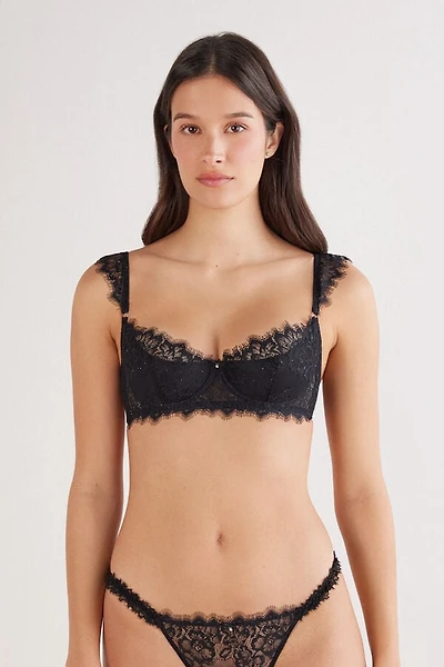 Glimmer of Pleasure Demilune Balconette Bra