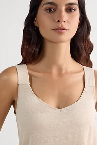 The Pure Linen Tank Top