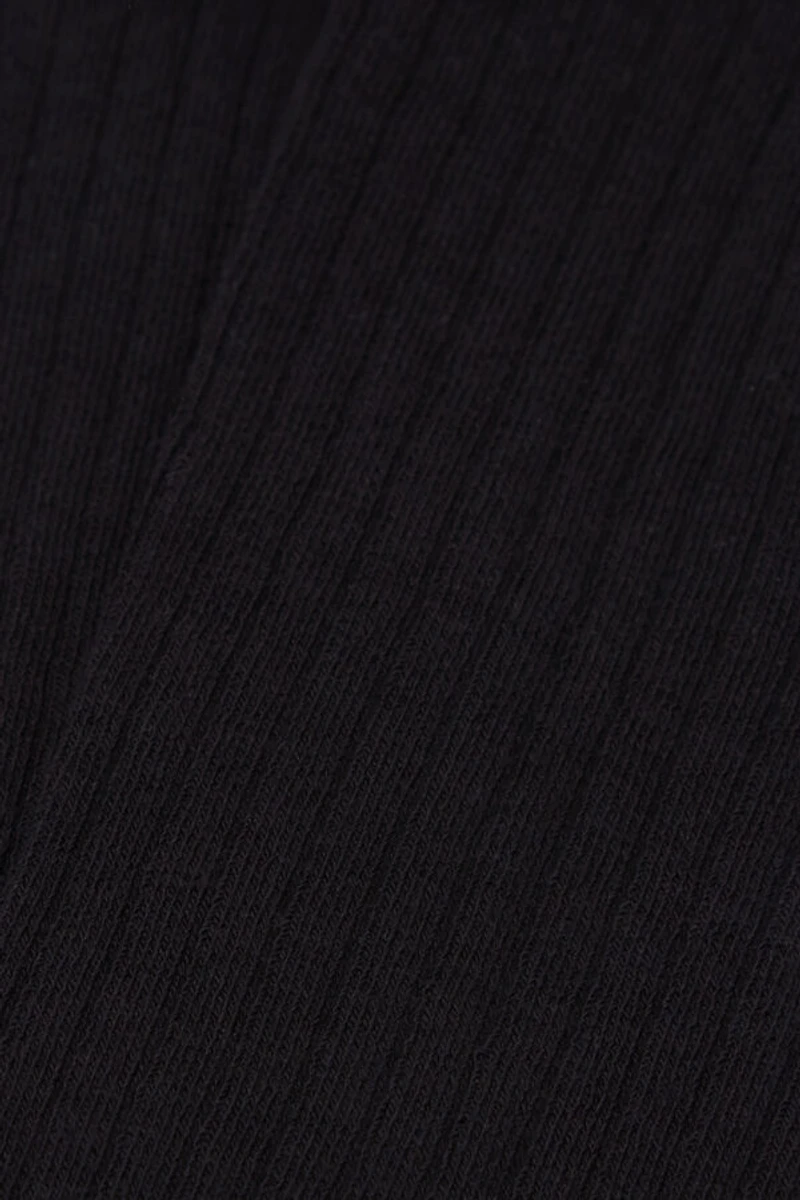 Ribbed Soft Cotton Knee Socks