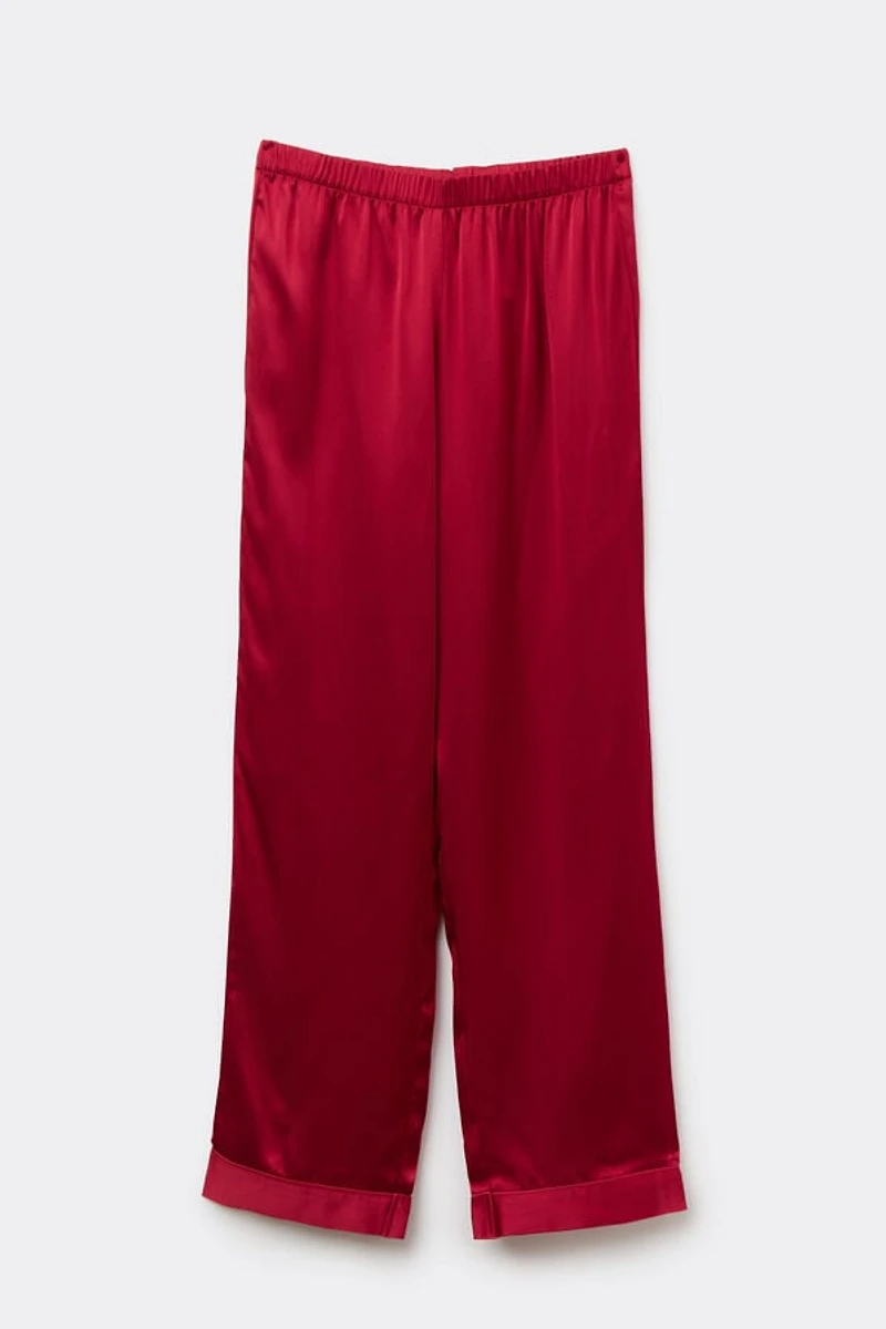Silk Satin Pajama Pants