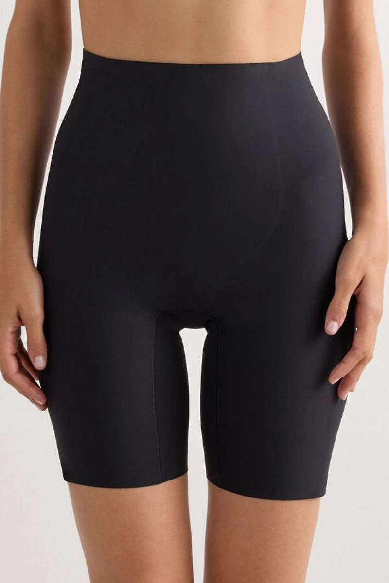 Raw-Cut Microfiber Shorts