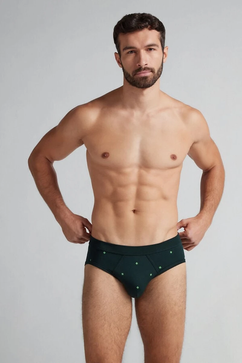 Clover Print Superior Cotton Briefs