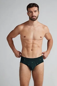 Clover Print Superior Cotton Briefs