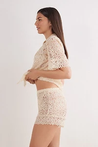 Italian Riviera Lace Shorts