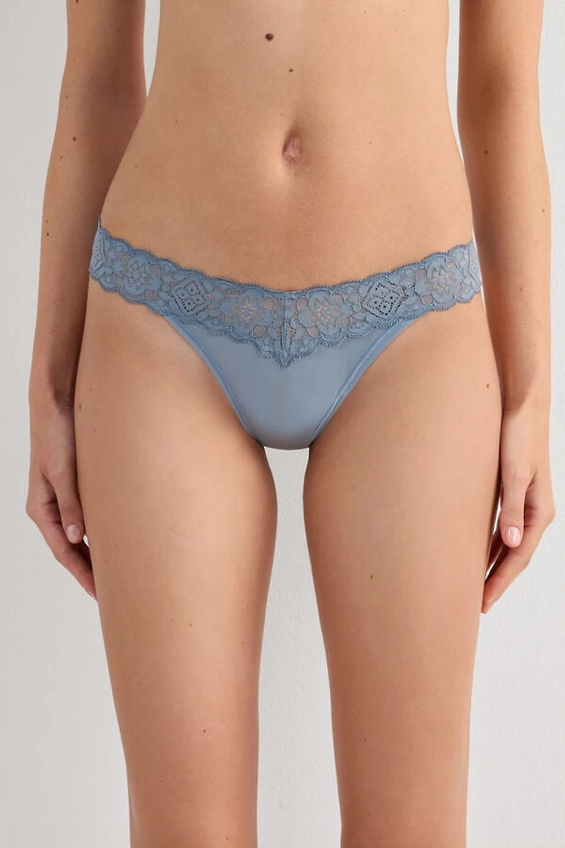 Lace and Microfiber ‘80s Style Brazilian