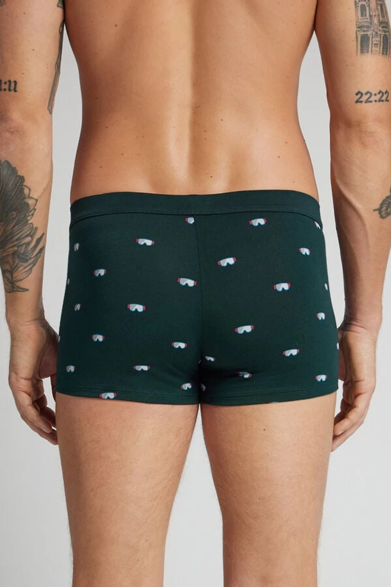 Après-Ski Ski Mask Print Superior Cotton Boxers