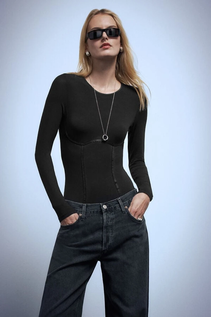 Handcrafted Luxury Fresh Bamboo Long Sleeve Bodysuit