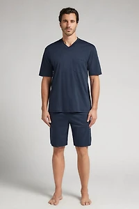 Premium Mercerized Cotton Short Pajamas