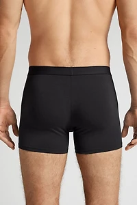 Cotton Boxers with Exposed Elastic