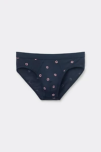 Lifesaver Print Natural Fresh Cotton Briefs
