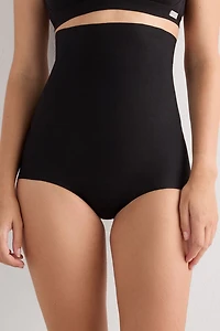 Light Shaping Cotton High Waist Hipsters