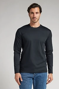 Long-Sleeved Top Premium Mercerized Cotton