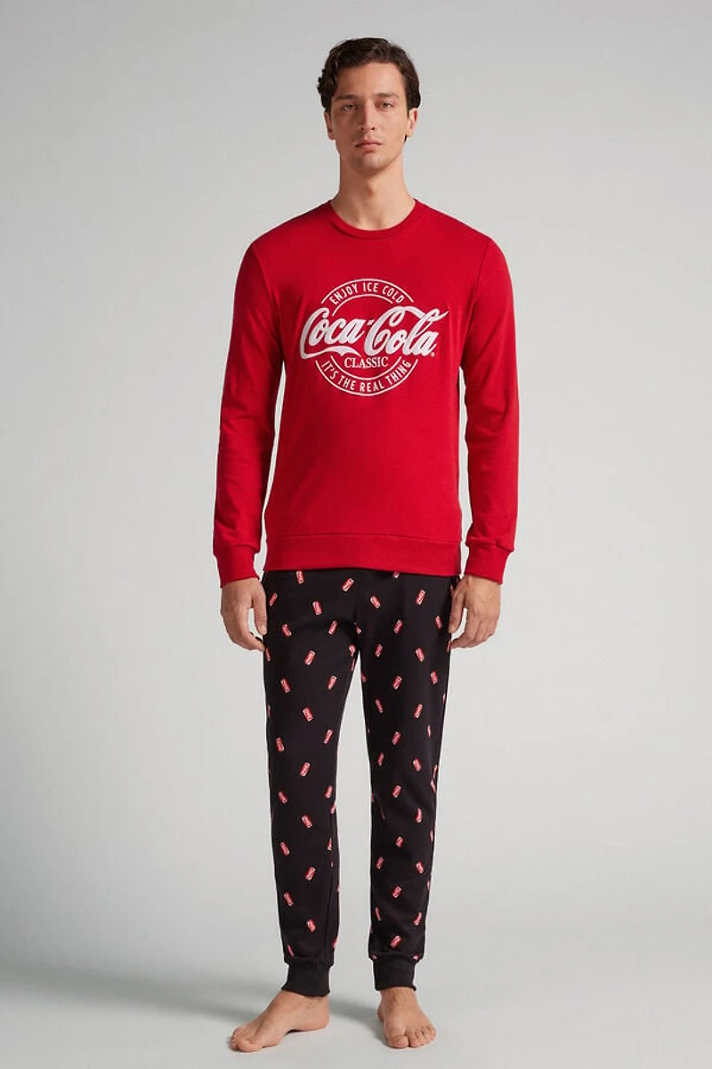 Coca-Cola® Logo Cotton Full Length Pajamas
