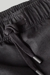 Rib Detail Cotton Shorts