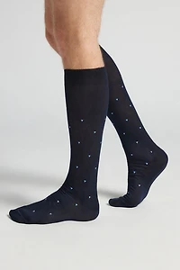Lisle Cotton Knee Socks