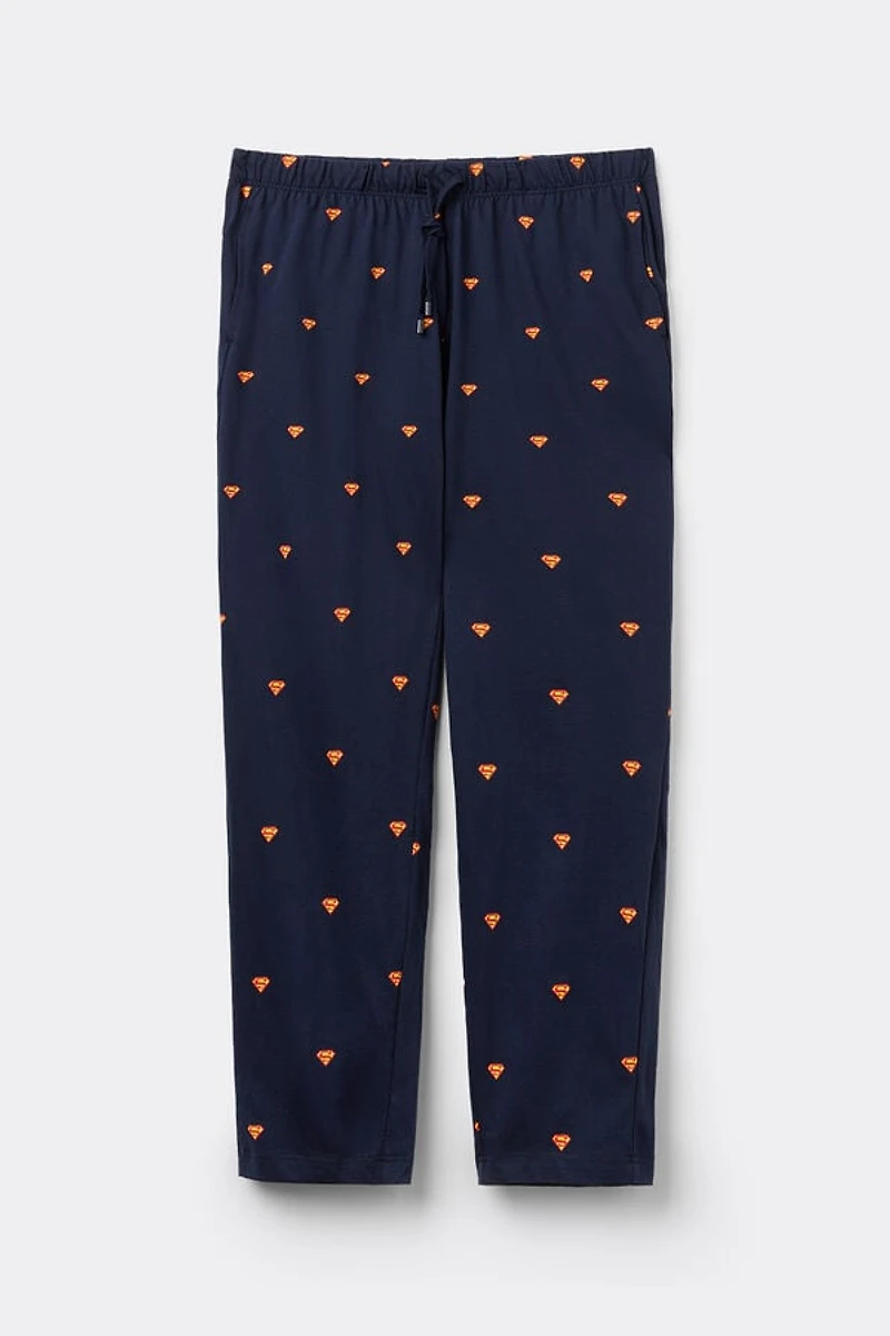 DC Comics Superman Full Length Cotton Pants