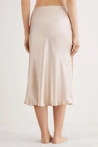 Silk Midi Skirt