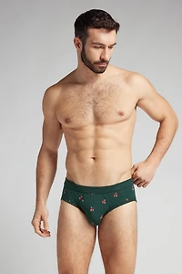 Scooter Print Natural Fresh Cotton Briefs