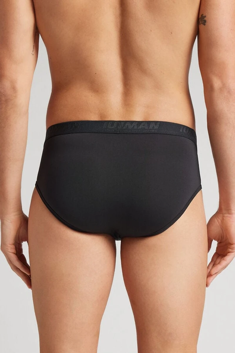 Microfiber Briefs with Logo