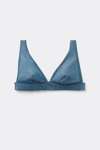 Flower Paisley Triangle Bra