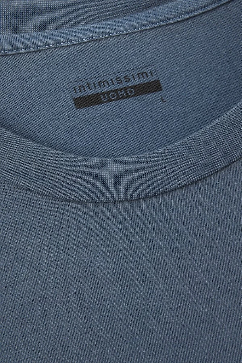 Washed Collection Long Sleeve Cotton Knit Shirt