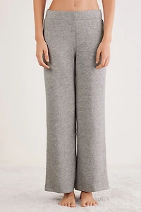 Soft Tricot Full Length Palazzo Pants