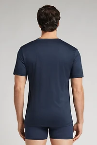 Premium Mercerized Cotton V-Neck T-Shirt