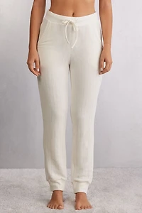 Royal Elegance Ribbed Pants