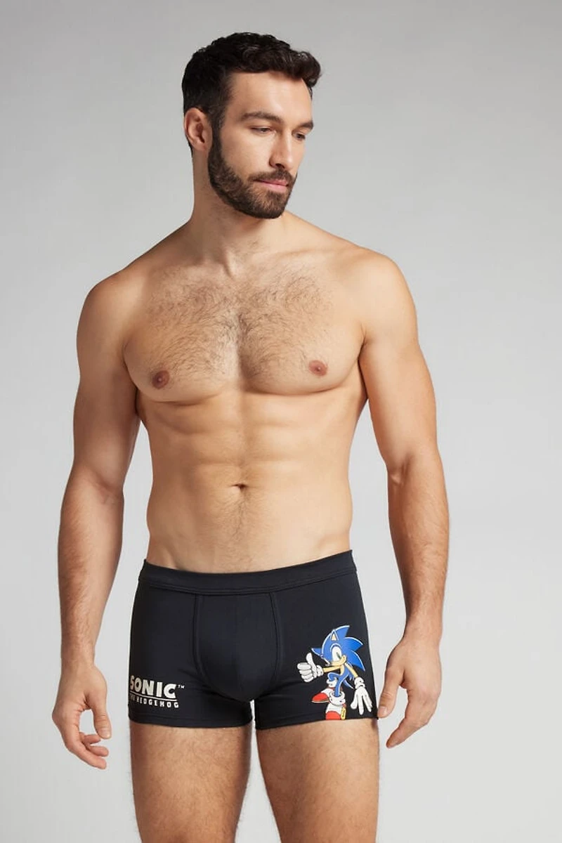 Sonic Print Superior Cotton Boxers