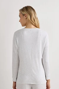 Comfort Chic Bateau Neck Long Sleeve Modal Top