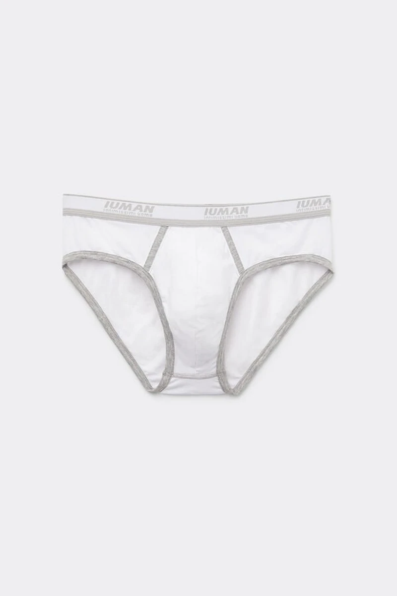 Men’s Superior Cotton Briefs with Logo