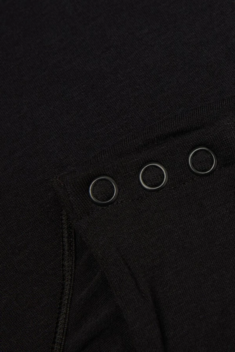 High Collar Bodysuit Modal Ultralight with Cashmere