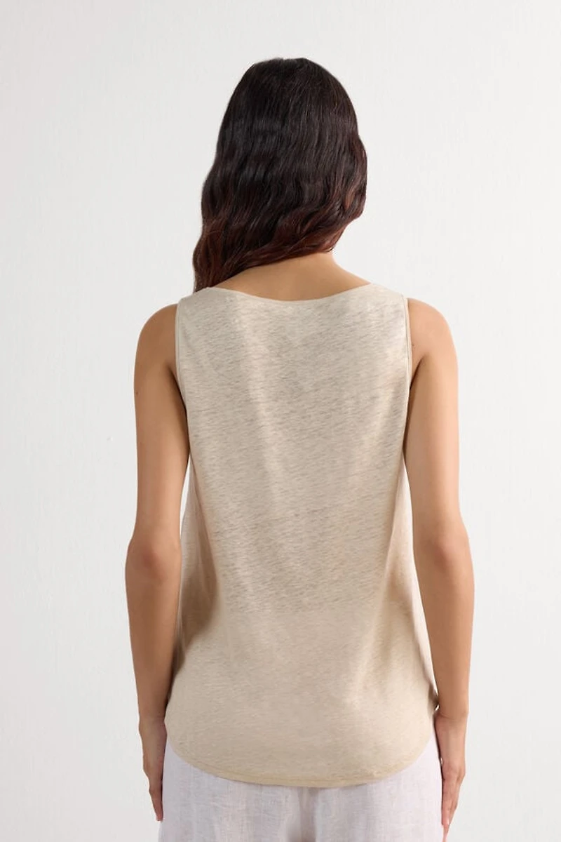 The Pure Linen Tank Top
