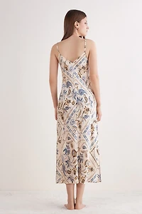 Italian Riviera Long Silk Nightgown