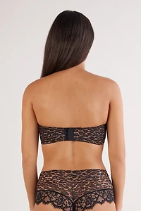 Sensual Attitude Animal Print Bandeau Balconette Bra