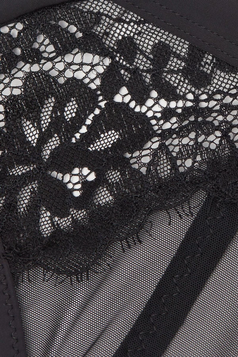 Sheer Glamour Garter Belt