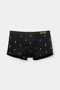 Champagne Bottle Print Superior Cotton Boxers