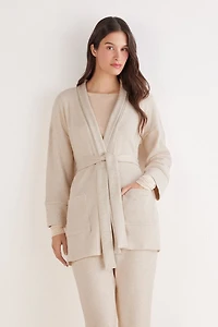 Soft Tricot Long Cardigan
