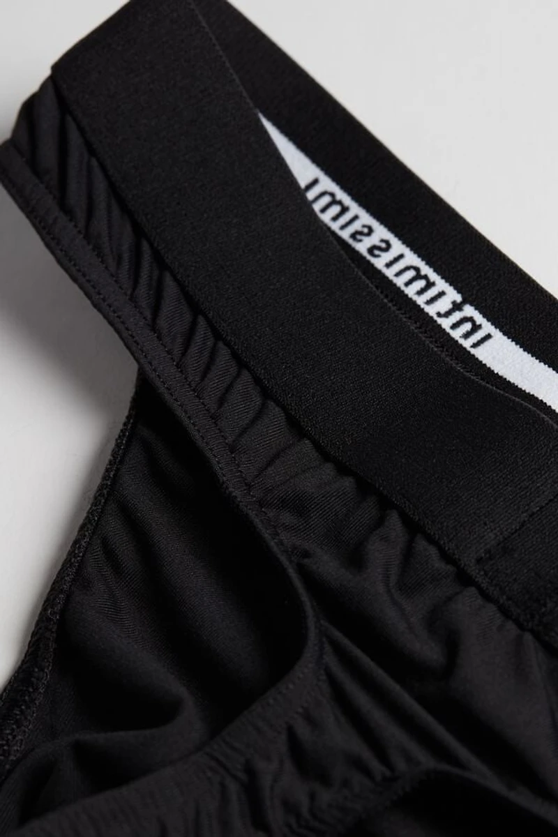 Logo Detailed Microfiber Thong