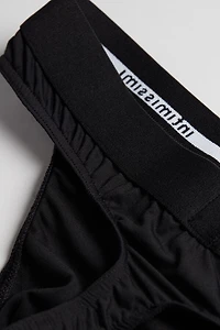 Logo Detailed Microfiber Thong