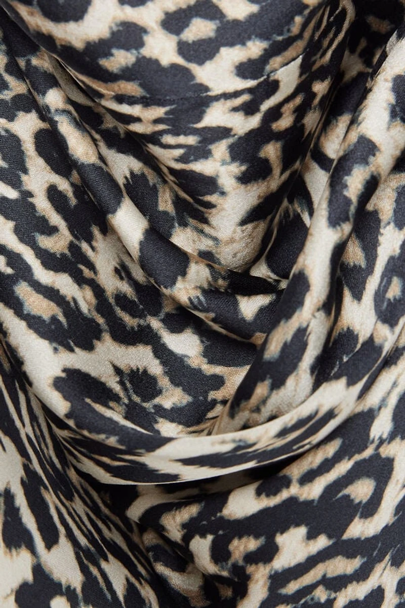 A Moment of Glamour Long Sleeve Silk Top