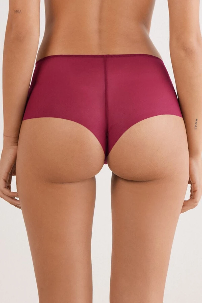 Sheer Glamour High Waist Hipster Brazilian