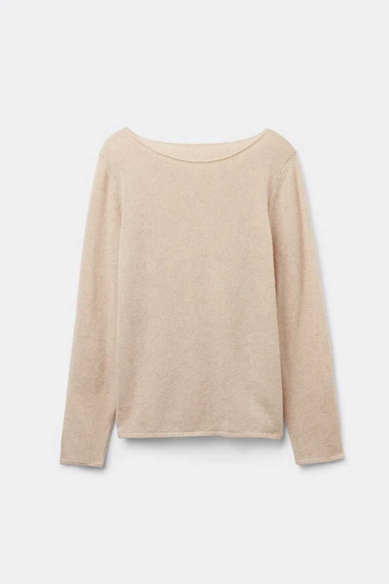 100% Cashmere Long Sleeve Top
