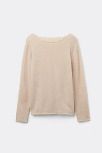 100% Cashmere Long Sleeve Top