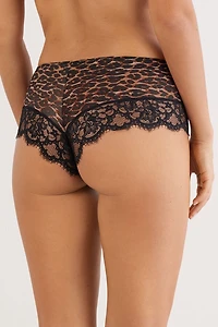 Sensual Attitude Animal Print Hipster Brazilian
